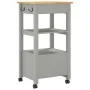 Carrito de cocina MONZA madera maciza de pino 48x40x90 cm de , Carros de cocina y comedor - Ref: Foro24-376086, Precio: 100,7...