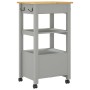 MONZA Küchenwagen Massives Kiefernholz 48x40x90 cm von , Küchen- und Speisewagen - Ref: Foro24-376086, Preis: 102,38 €, Rabat...