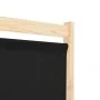Biombo divisor de 4 paneles de tela negro 160x170x4 cm de vidaXL, Divisores de ambientes - Ref: Foro24-248184, Precio: 70,37 ...