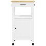 Carrito de cocina MONZA madera maciza de pino 48x40x90 cm de , Carros de cocina y comedor - Ref: Foro24-376090, Precio: 113,7...