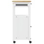 MONZA Küchenwagen Massives Kiefernholz 48x40x90 cm von , Küchen- und Speisewagen - Ref: Foro24-376090, Preis: 118,10 €, Rabat...