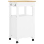 MONZA Küchenwagen Massives Kiefernholz 48x40x90 cm von , Küchen- und Speisewagen - Ref: Foro24-376090, Preis: 118,10 €, Rabat...