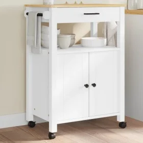 MONZA Küchenwagen aus massivem Kiefernholz 60x40x90 cm von , Küchen- und Speisewagen - Ref: Foro24-376099, Preis: 132,59 €, R...