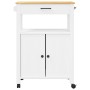 MONZA Küchenwagen aus massivem Kiefernholz 60x40x90 cm von , Küchen- und Speisewagen - Ref: Foro24-376099, Preis: 154,59 €, R...