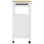 MONZA Küchenwagen aus massivem Kiefernholz 60x40x90 cm von , Küchen- und Speisewagen - Ref: Foro24-376099, Preis: 154,59 €, R...