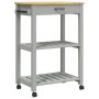 Carrito de cocina MONZA madera maciza de pino 60x40x90 cm de , Carros de cocina y comedor - Ref: Foro24-376092, Precio: 87,83...