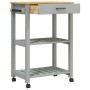 Carrito de cocina MONZA madera maciza de pino 60x40x90 cm de , Carros de cocina y comedor - Ref: Foro24-376092, Precio: 87,83...
