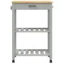 MONZA Küchenwagen aus massivem Kiefernholz 60x40x90 cm von , Küchen- und Speisewagen - Ref: Foro24-376092, Preis: 86,54 €, Ra...