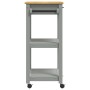 Carrito de cocina MONZA madera maciza de pino 60x40x90 cm de , Carros de cocina y comedor - Ref: Foro24-376092, Precio: 87,83...