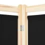 Biombo divisor de 4 paneles de tela negro 160x170x4 cm de vidaXL, Divisores de ambientes - Ref: Foro24-248184, Precio: 70,37 ...
