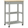 Carrito de cocina MONZA madera maciza de pino 60x40x90 cm de , Carros de cocina y comedor - Ref: Foro24-376092, Precio: 87,83...