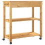 Carrito de cocina MONZA madera maciza de pino 84x40x90 cm de , Carros de cocina y comedor - Ref: Foro24-376103, Precio: 117,4...