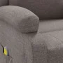 Sillón orejero de masaje de tela gris taupé de , Sillones de masaje eléctricos - Ref: Foro24-348455, Precio: 252,99 €, Descue...