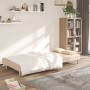 Two-seater sofa bed with two cream-colored fabric pillows by , Sofas - Ref: Foro24-375795, Price: 246,33 €, Discount: %