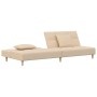 Two-seater sofa bed with two cream-colored fabric pillows by , Sofas - Ref: Foro24-375795, Price: 246,33 €, Discount: %