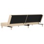 Two-seater sofa bed with two cream-colored fabric pillows by , Sofas - Ref: Foro24-375795, Price: 246,33 €, Discount: %