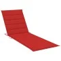 Lounger with red cushion impregnated pine wood by , Loungers - Ref: Foro24-3065915, Price: 159,21 €, Discount: %