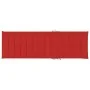 Lounger with red cushion impregnated pine wood by , Loungers - Ref: Foro24-3065915, Price: 159,21 €, Discount: %