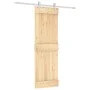 Schiebetür mit Beschlägen aus massivem Kiefernholz, 70 x 210 cm von , Türen - Ref: Foro24-3203008, Preis: 159,21 €, Rabatt: %