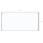 Protector contra salpicaduras cocina vidrio templado 100x50 cm by vidaXL, Kitchen tools and utensils - Ref: Foro24-249476, Pr...