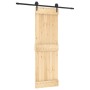 Schiebetür mit Beschlägen aus massivem Kiefernholz, 70 x 210 cm von , Türen - Ref: Foro24-3203199, Preis: 152,70 €, Rabatt: %