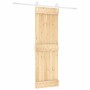 Schiebetür mit Beschlägen aus massivem Kiefernholz, 70 x 210 cm von , Türen - Ref: Foro24-3203254, Preis: 179,37 €, Rabatt: %