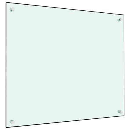 Küchenspritzschutz aus weißem Hartglas 70x60 cm von vidaXL, Küchengeräte und Utensilien - Ref: Foro24-249453, Preis: 48,11 €,...