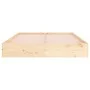 Solid wood bed frame 140x200 cm by , Beds and slatted bases - Ref: Foro24-820042, Price: 104,47 €, Discount: %