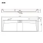 Waschbecken 120x46x11 cm Mineralharz/weißer Marmor von vidaXL, Sinkt - Ref: Foro24-144068, Preis: 397,69 €, Rabatt: %