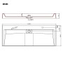 Washbasin 120x46x11 cm mineral resin/white marble by vidaXL, Sinks - Ref: Foro24-144068, Price: 348,99 €, Discount: %