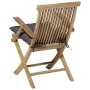 Madison Panama chair cushion 46x46 cm gray by , Cushions for chairs and sofas - Ref: Foro24-419647, Price: 18,20 €, Discount: %