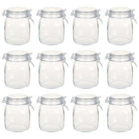 Tarros de vidrio con cierre hermético 12 unidades 