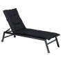 Madison Basic sun lounger cushion black 200x60 cm by , Cushions for chairs and sofas - Ref: Foro24-447165, Price: 65,63 €, Di...