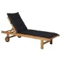 Madison Basic Sonnenliegenkissen schwarz 200x60 cm von , Kissen für Stühle und Sofas - Ref: Foro24-447165, Preis: 65,74 €, Ra...