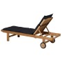 Madison Basic sun lounger cushion black 200x60 cm by , Cushions for chairs and sofas - Ref: Foro24-447165, Price: 65,63 €, Di...
