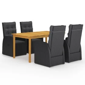 5-piece black garden dining set by , Garden sets - Ref: Foro24-3067815, Price: 841,76 €, Discount: %