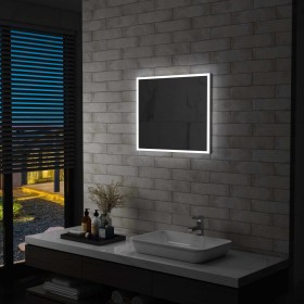 Badezimmerwandspiegel mit LED 60x50 cm von vidaXL, Spiegel - Ref: Foro24-144726, Preis: 86,83 €, Rabatt: %