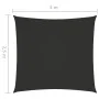 Rechteckige Segelmarkise Oxford-Stoff anthrazitgrau 2,5x3 m von , Sonnenschirme - Ref: Foro24-135095, Preis: 30,38 €, Rabatt: %