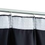Cortinas opacas con ganchos 2 piezas gris antracita 140x255 cm