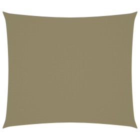 Toldo de vela rectangular tela Oxford beige 2x2,5 m