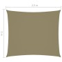 Rectangular sail awning beige Oxford fabric 2x2.5 m by , Umbrellas - Ref: Foro24-135144, Price: 27,00 €, Discount: %