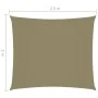 Rectangular sail awning beige Oxford fabric 2x2.5 m by , Umbrellas - Ref: Foro24-135144, Price: 24,48 €, Discount: %