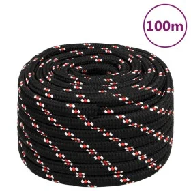 Black polypropylene boat rope 20 mm 100 m by , Ropes and metal cords - Ref: Foro24-152369, Price: 124,11 €, Discount: %