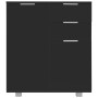 Hochglanzschwarzes Sideboard aus Spanplatte, 71 x 35 x 80 cm von , Sideboards - Ref: Foro24-283716, Preis: 114,93 €, Rabatt: %