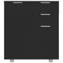 Hochglanzschwarzes Sideboard aus Spanplatte, 71 x 35 x 80 cm von , Sideboards - Ref: Foro24-283716, Preis: 113,06 €, Rabatt: %
