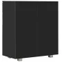 Hochglanzschwarzes Sideboard aus Spanplatte, 71 x 35 x 80 cm von , Sideboards - Ref: Foro24-283716, Preis: 113,06 €, Rabatt: %