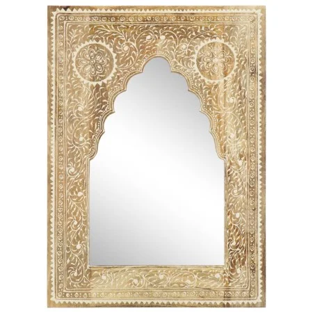 Espejo pintado a mano de madera maciza de mango 40x55 cm de , Espejos - Ref: Foro24-286156, Precio: 48,13 €, Descuento: %