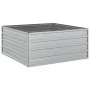 Blumenbeet aus silberverzinktem Stahl, 100 x 100 x 45 cm von , Töpfe und Pflanzgefäße - Ref: Foro24-316885, Preis: 44,75 €, R...