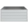 Blumenbeet aus silberverzinktem Stahl, 100 x 100 x 45 cm von , Töpfe und Pflanzgefäße - Ref: Foro24-316885, Preis: 41,37 €, R...