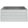 Blumenbeet aus silberverzinktem Stahl, 100 x 100 x 45 cm von , Töpfe und Pflanzgefäße - Ref: Foro24-316885, Preis: 44,75 €, R...